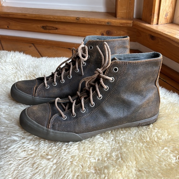 SeaVees Army Issue Leather Sneakers - Picture 1 of 12